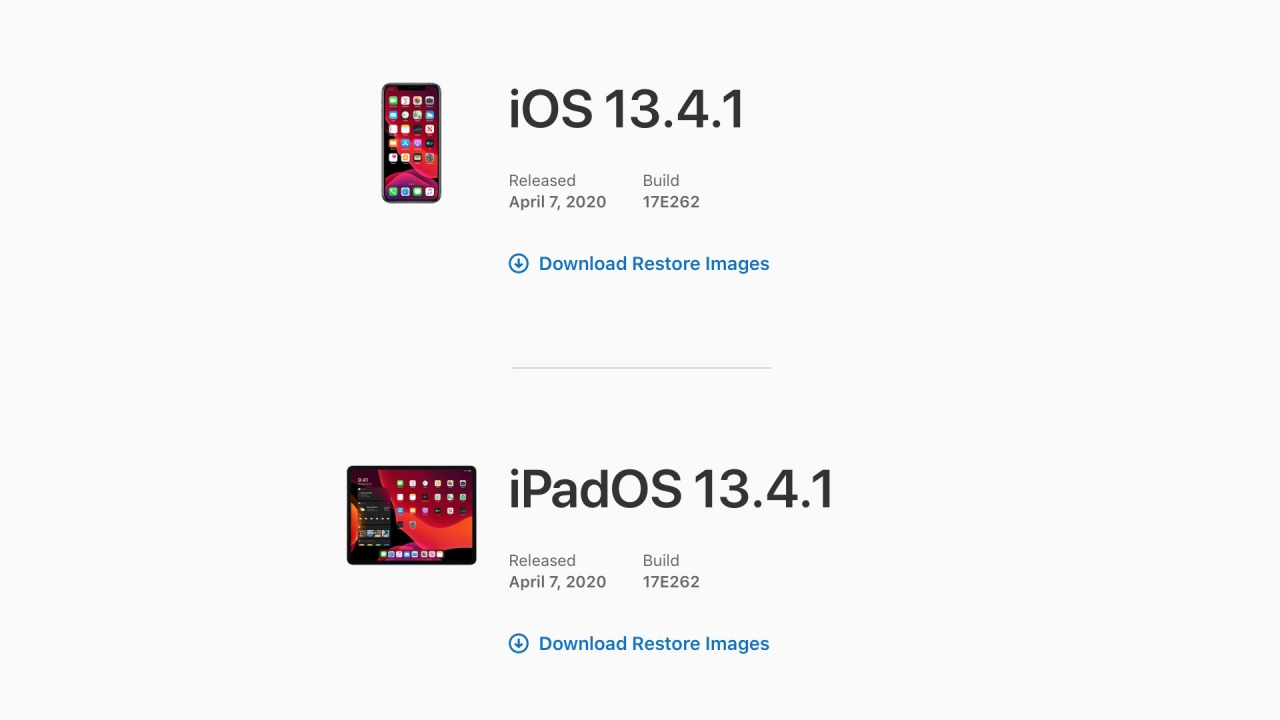 نسخه جدید iOS 13.4.1 و iPadOS 13.4.1 عرضه شد