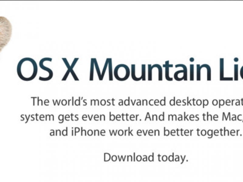 نسخه نهایی OS X Mountain Lion عرضه شد