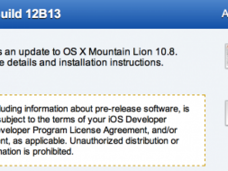 اولین نسخه بتای سیستم عامل شیر کوهی ویرایش ۱۰.۸.۱ عرضه شد.