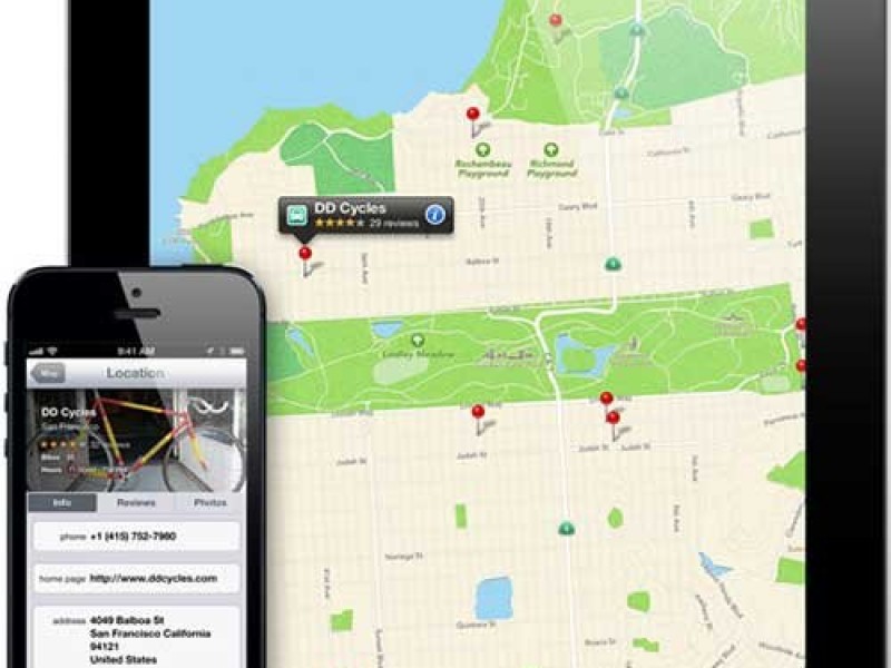 همکاری اپل با Foursquare جهت بهبود iOS Maps
