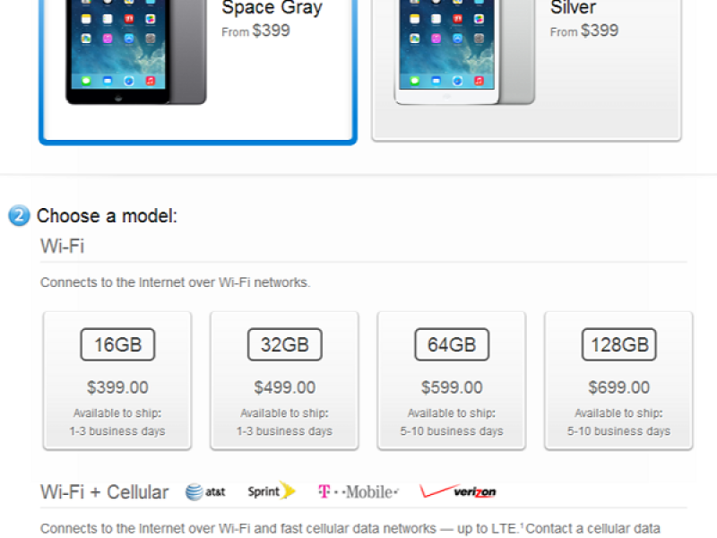 آغاز فروش رسمی iPad Mini Retina به صورت آنلاین