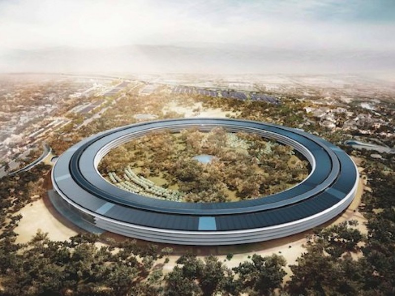 ساختمان جدید اپل، معروف به ‘سفینه فضایی’ را اینگونه خواهید دید