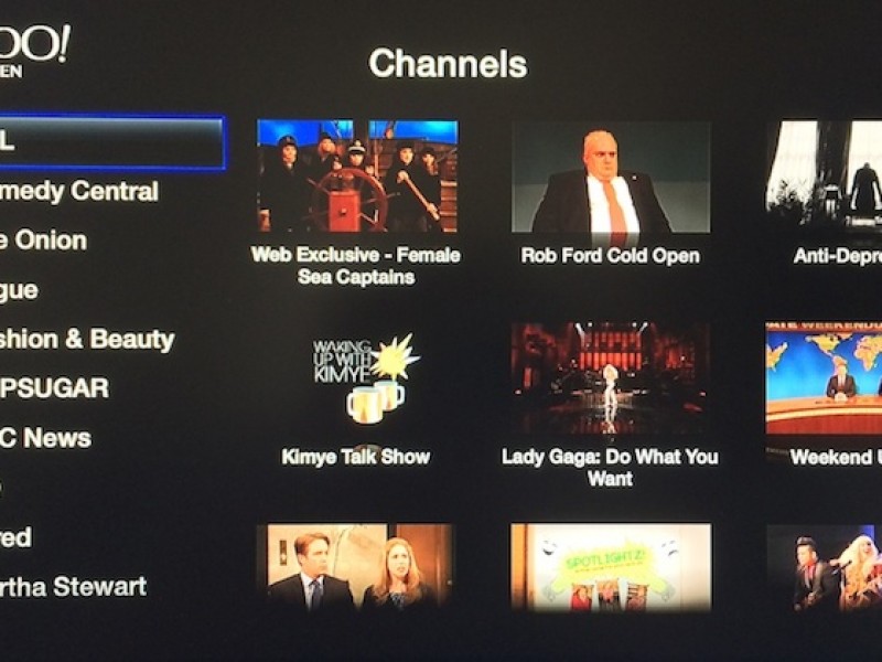 کانال Yahoo Screen به Apple TV اضافه شد