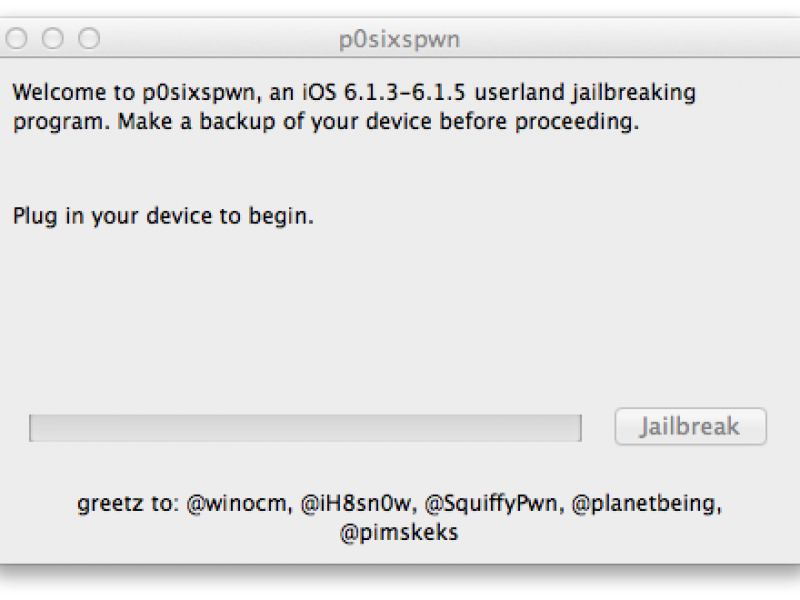 ابزار P0sixspwn برای جیلبریک آنتترد iOS 6.1.3 – 6.1.4 – 6.1.5 عرضه شد