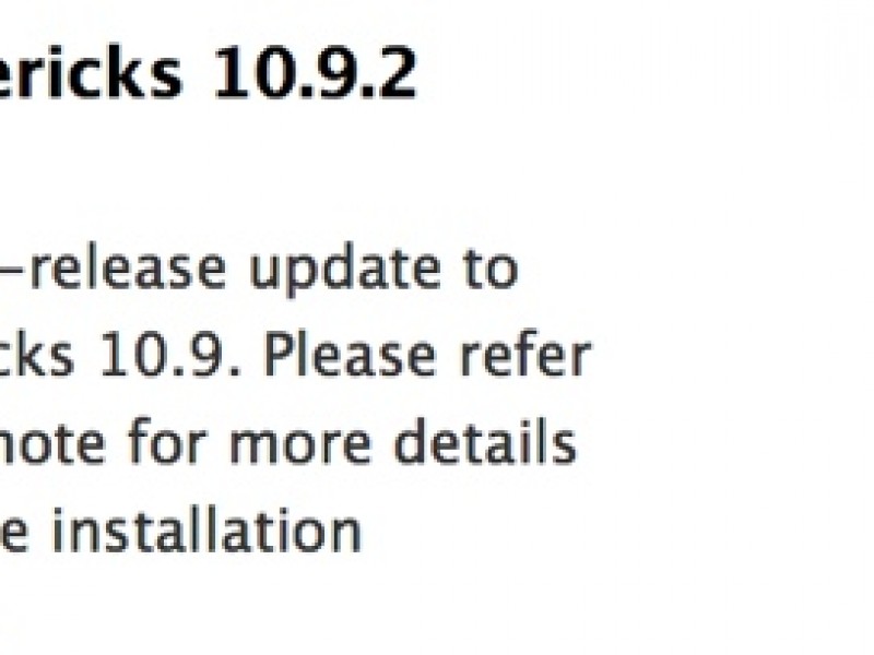 دومین نسخه آزمایشی OS X Mavericks 10.9.2 عرضه شد