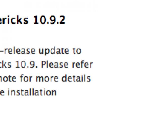 چهارمین نسخه آزمایشی OS X Mavericks 10.9.2 عرضه شد