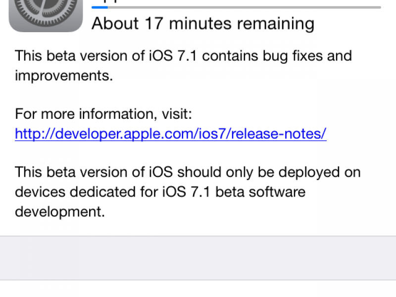 چهارمین نسخه آزمایشی iOS 7.1 عرضه شد