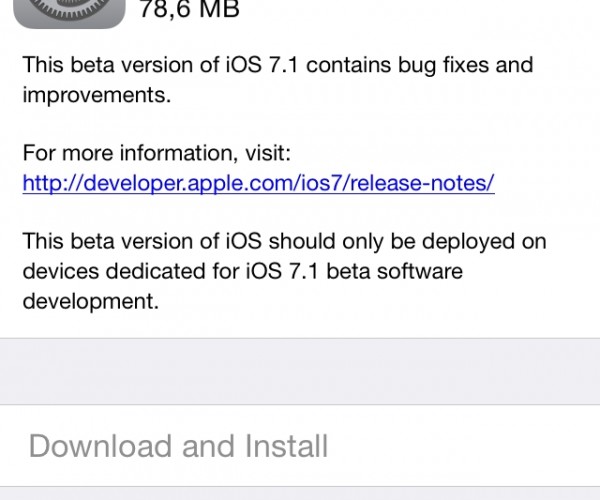 پنجمین نسخه آزمایشی iOS 7.1 عرضه شد