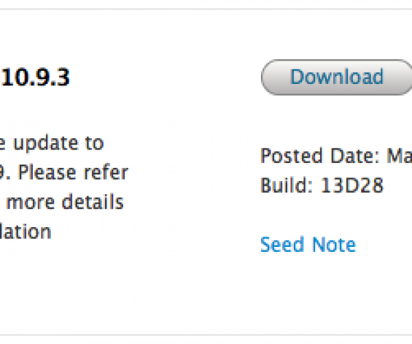 چهارمین نسخه آزمایشی OS X Mavericks 10.9.3 عرضه شد