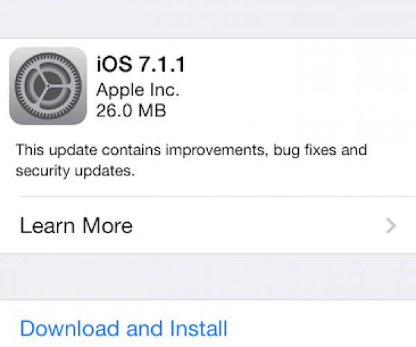 iOS 7.1.1 عرضه شد