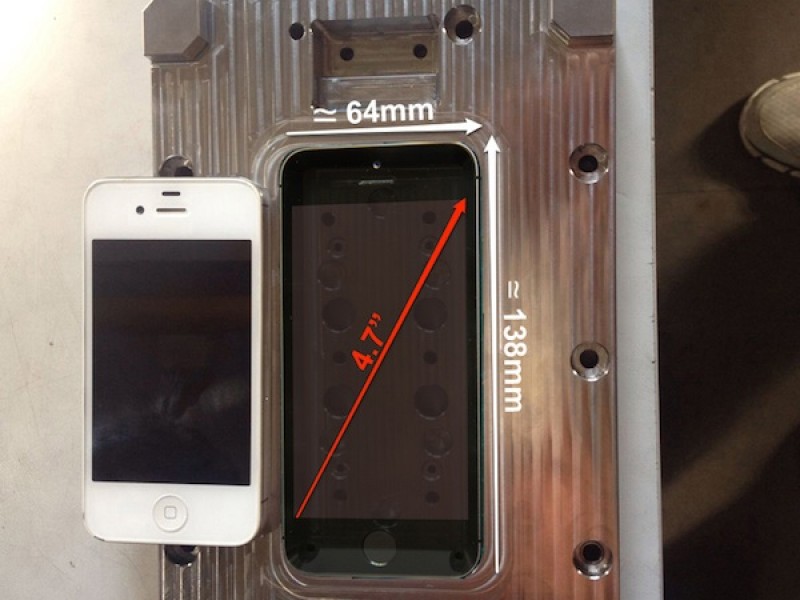 انتشار تصاویری از قالب ساخت آیفون ۴.۷ اینچی