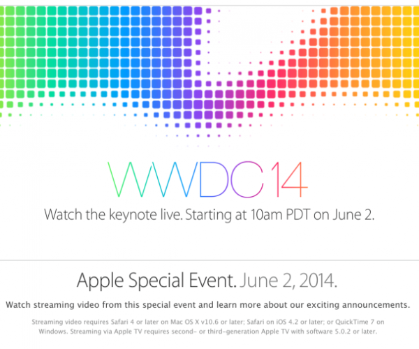 کنفرانس wwdc 2014 از سوی اپل پخش زنده خواهد شد