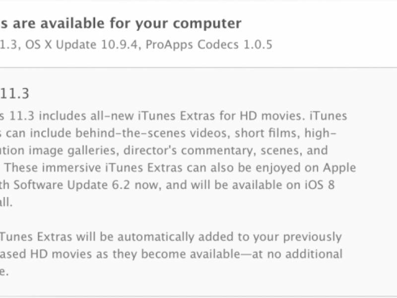 iTunes 11.3 عرضه شد