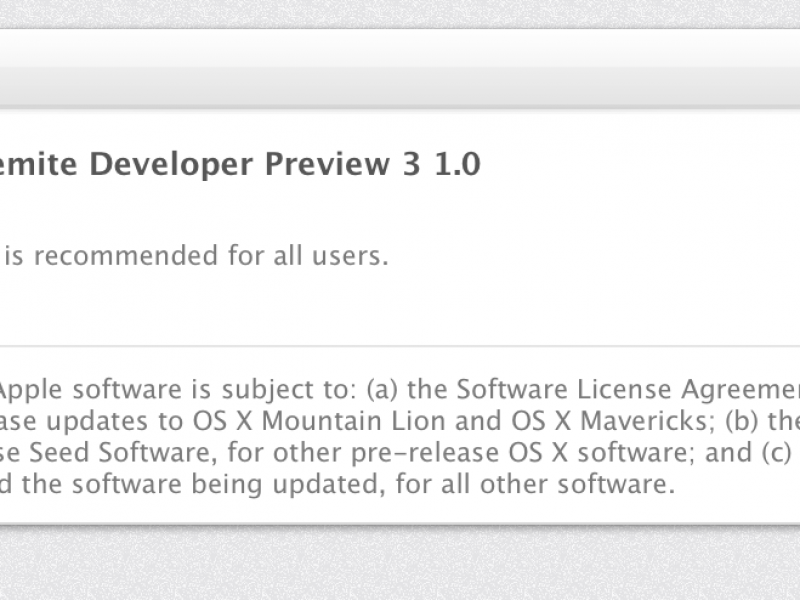 OS X Yosemite 10.10 Beta 3 عرضه شد