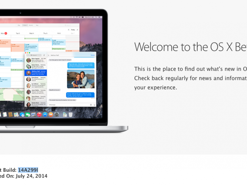 نسخه بتای عمومی OS X Yosemite عرضه شد