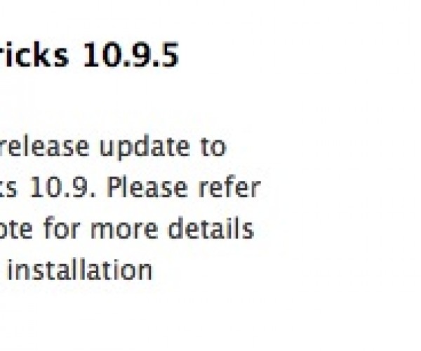 سومین نسخه آزمایشی OS X Mavericks 10.9.5 عرضه شد