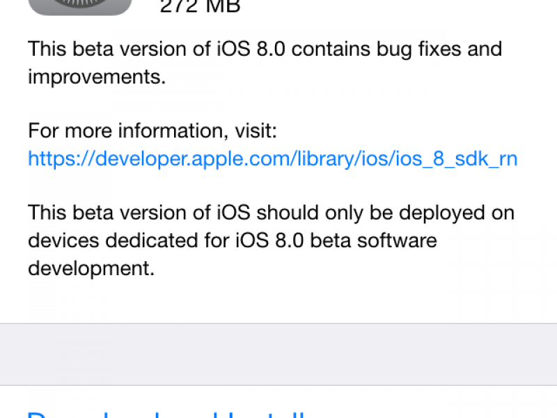 iOS 8 beta 5 عرضه شد