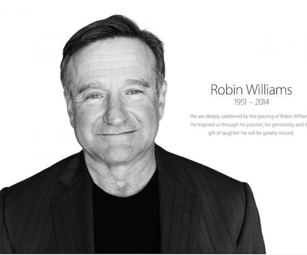 یادبود فوت رابین ویلیامز در سایت اپل
