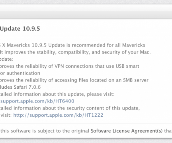 عرضه نسخه نهایی OS X Mavericks 10.9.5