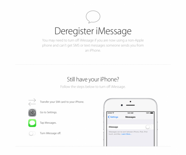 سرویس جدید اپل جهت حذف شماره موبایل از iMessage بدون iDevice