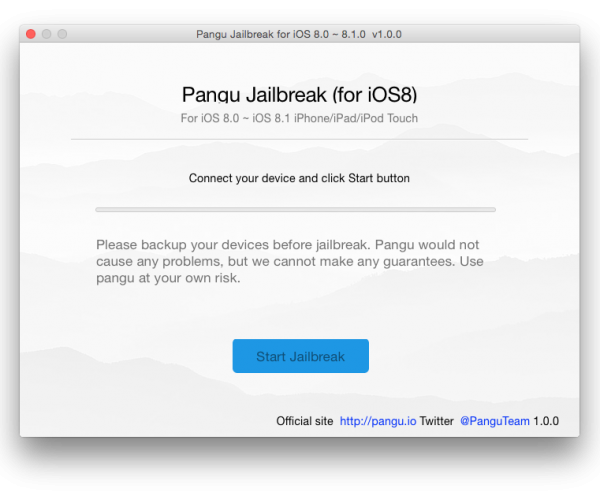 ابزار جیلبریک پانگو (iOS 8.X) برای سیستم عامل مک عرضه شد