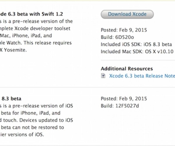 اولین نسخه آزمایشی iOS 8.3 منتشر شد
