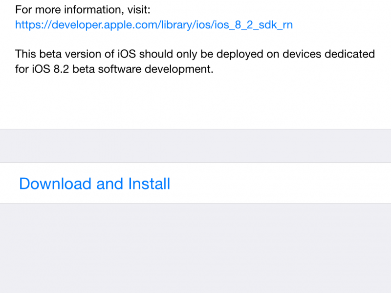 iOS 8.2 beta 5 عرضه شد