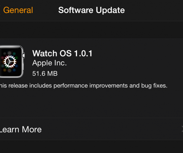 Watch OS 1.0.1 عرضه شد