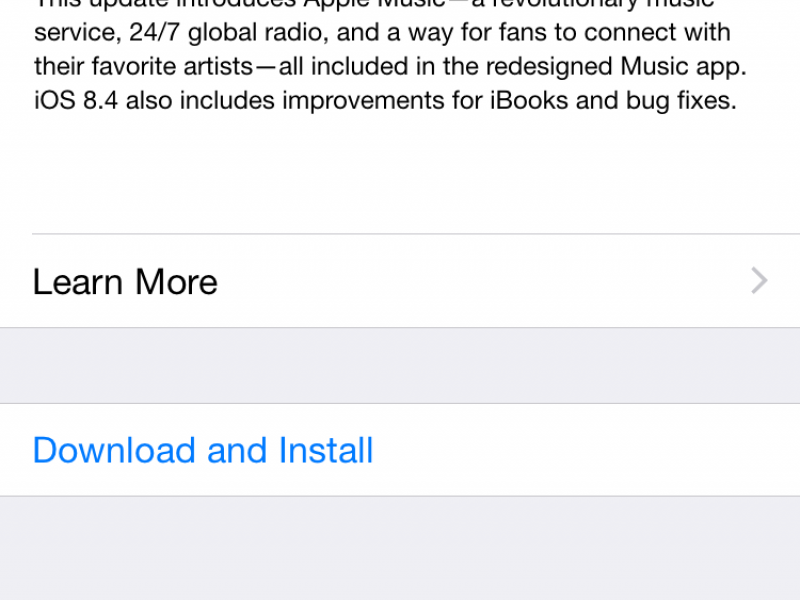 نسخه نهایی iOS 8.4 منتشر شد