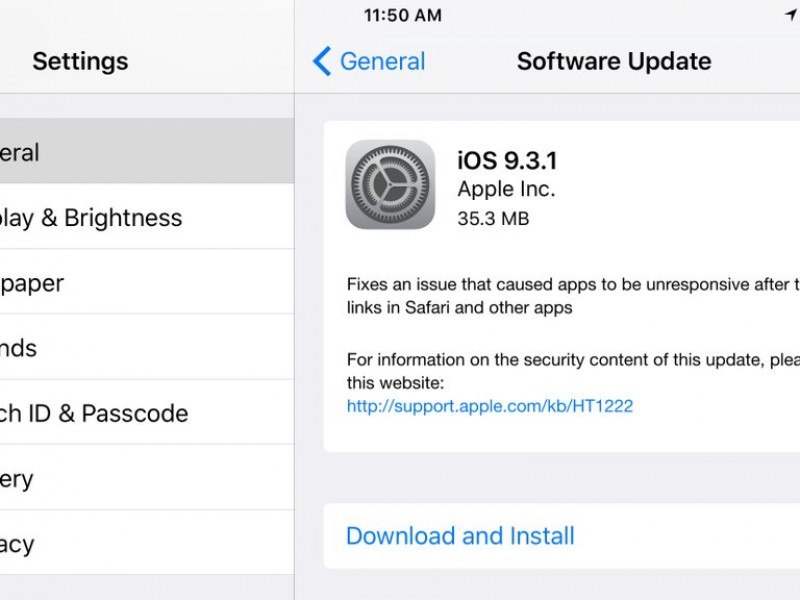 iOS 9.3.1 عرضه شد