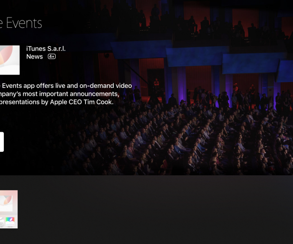 اپلیکیشن Apple Events برای تماشای زنده کنفرانس‌های اپل در اپ استور tvOS عرضه شد