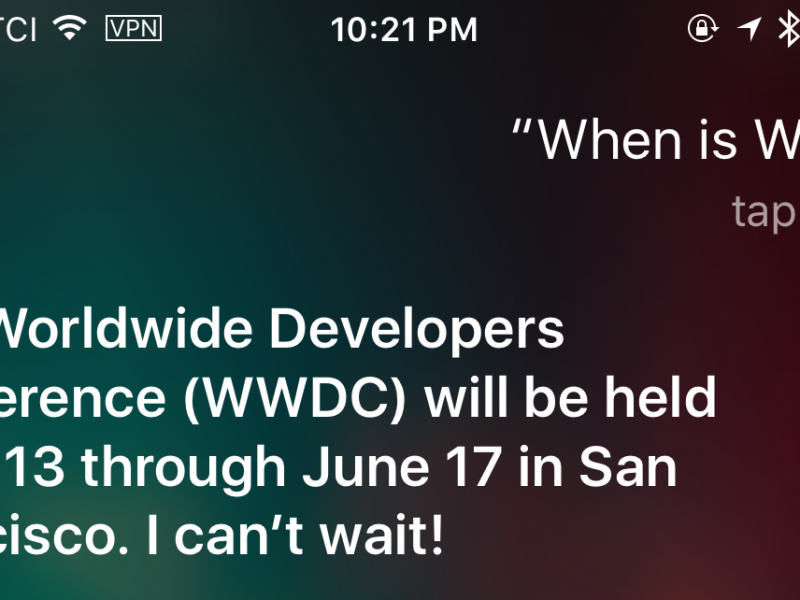 WWDC 2016 در تاریخ‌های ۲۴ تا ۲۸ خرداد برگزار خواهد شد