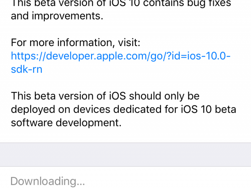 پنجمین نسخه آزمایشی iOS 10 عرضه شد