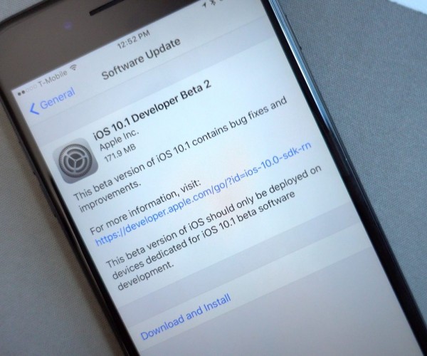دومین نسخه آزمایشی iOS 10.1 عرضه شد