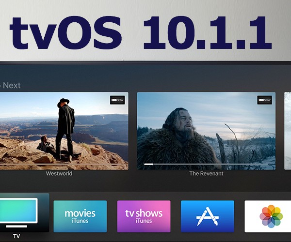 نسخه نهایی tvOS 10.1.1 منتشر شد