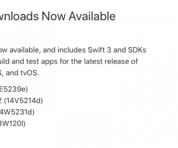دومین نسخه آزمایشی از iOS 10.3 ،watchOS 3.2 و tvOS 10.2 عرضه شد