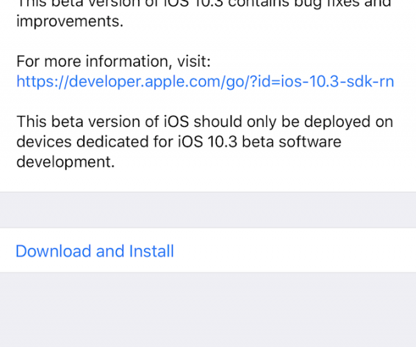 پنجمین نسخه آزمایشی از iOS 10.3, macOS Sierra 10.12.4, watchOS 3.2 و tvOS 10.2 عرضه شد