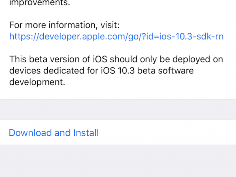 پنجمین نسخه آزمایشی از iOS 10.3, macOS Sierra 10.12.4, watchOS 3.2 و tvOS 10.2 عرضه شد