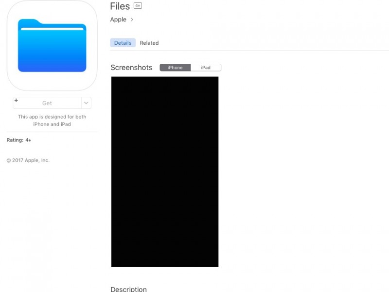 انتشار زودهنگام اپلیکیشن Files برای iOS 11 توسط اپل