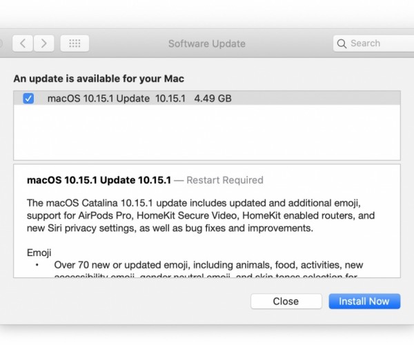 نسخه نهایی macOS Catalina 10.15.1 عرضه شد