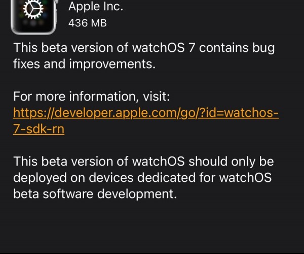 نسخه جدید watchOS 7 بتا ۵ عرضه شد