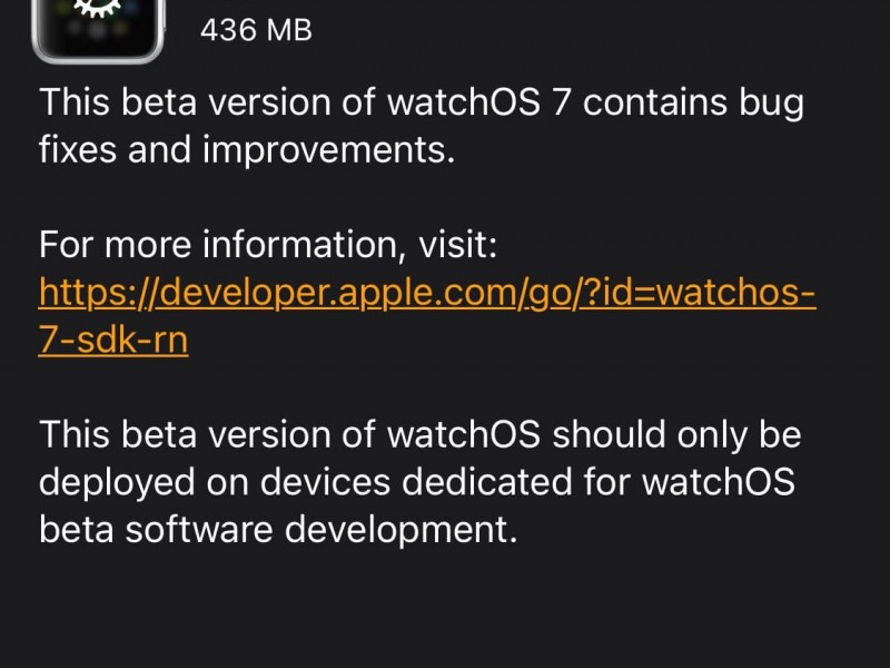نسخه جدید watchOS 7 بتا ۵ عرضه شد