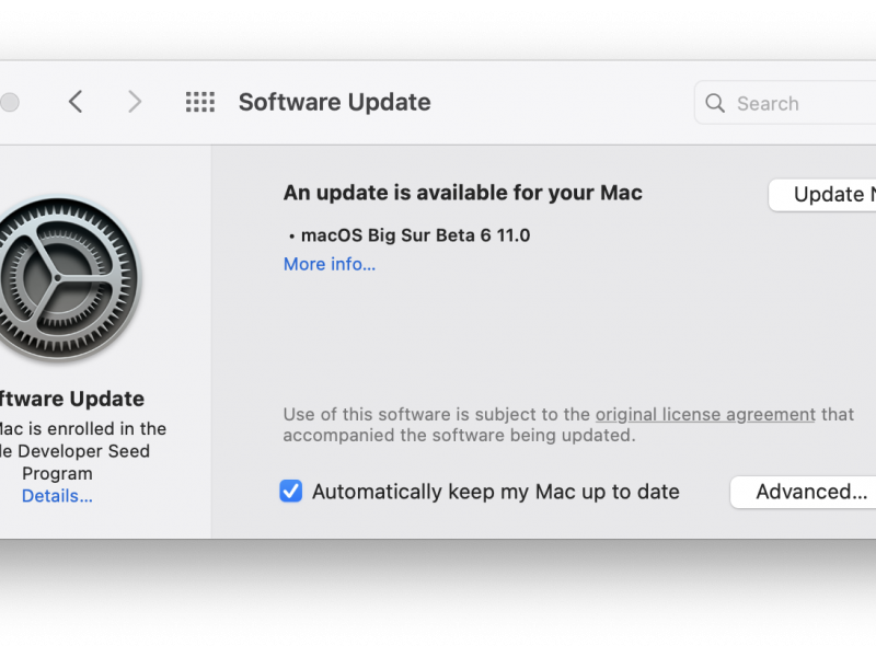 ششمین نسخه آزمایشی از macOS 11 Big Sur عرضه شد