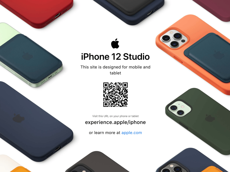 راه‌اندازی وبسایت iPhone 12 Studio برای ترکیب کیس‌های مختلف با آیفون ۱۲