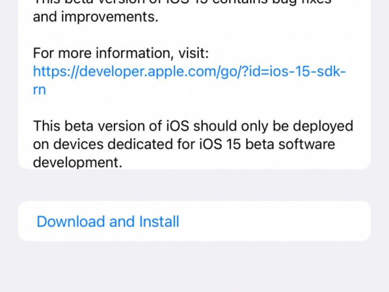 نسخه بتا ۸ از iOS 15 و iPadOS 15 عرضه شد