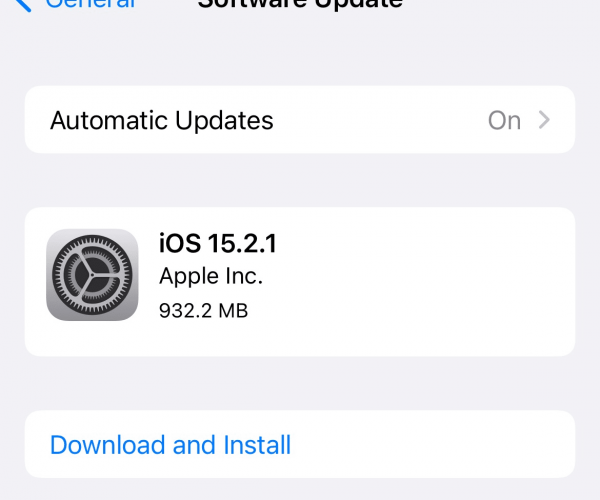 نسخه جدید iOS 15.2.1 و iPadOS 15.2.1 عرضه شد