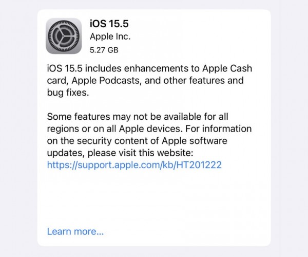 نسخه نهایی iOS 15.5 و iPadOS 15.5 عرضه شد