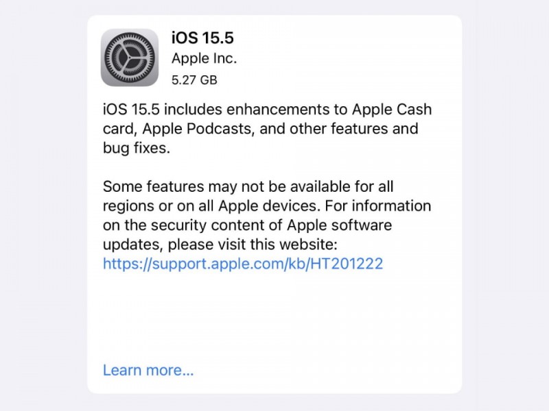 نسخه نهایی iOS 15.5 و iPadOS 15.5 عرضه شد