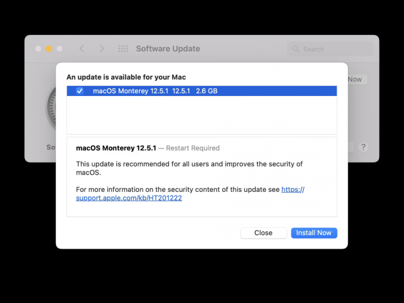 نسخه جدید macOS Monterey 12.5.1 عرضه شد