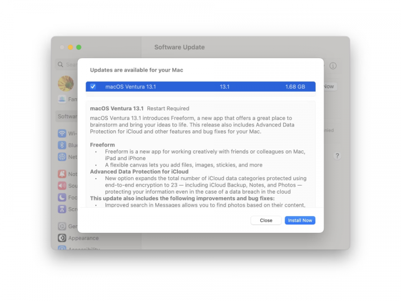 نسخه نهایی macOS Ventura 13.1 عرضه شد